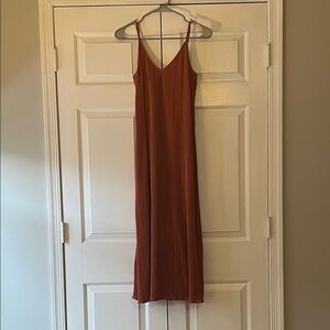 Chic Rust Maxi Dress